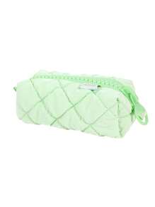 1 Creative Candy-Colored Plaid Pencil Case, Tabletop Organizer Pouch, Large-Capacity Zippered Portable School Supplies, Back-To-School Gifts For Friends