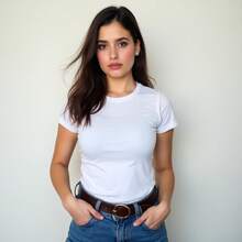 Kit 3 Women's Blouses T-Shirts Babylook Cotton Basic Plain T-Shirt - 查看 2