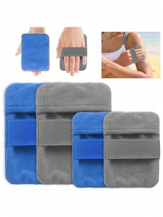 Quitador de arena para playa - Guantes suaves de tela para limpiar la arena de la playa, Bolsa reutilizable para quitar la arena (sin talco), Accesorios de playa, Flotador de piscina
