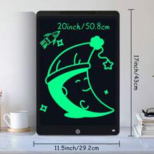 XZBB LCD-Schreibtafeln in verschiedenen Größen 8,5/10/12/16/20 Zoll, Kinderschultafel zum Zeichnen, Multifarbiges Großformat-Schreib- und Zeichenwerkzeug, kreatives Talent, Denkaufgaben für Kinder ab 3 Jahren, One-Touch Bildschirm löschen/sperren, Reise/Geburtstags/Einschulung/Weihnachtsgeschenk, zufälliger Rahmen im Blindpack
