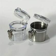 1 件密封防臭储物容器，隐藏式容器，金属防潮罐 - 防水防潮，便携式日常必备储物盒 - 1pc - 查看 10