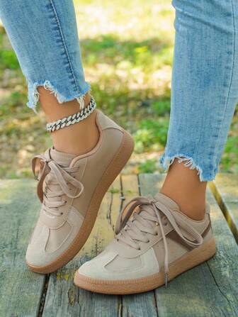 女士休闲平底运动鞋，时尚户外校园学生情侣鞋，系带帆布透气薄款硫化鞋，百搭新款