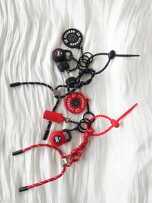 健身套装挂绳 PVC 健身系列软橡胶钥匙扣杠铃和哑铃装饰吊坠包饰和珠宝配饰情侣吊坠 Y2K 夏季伴娘礼物运动杠铃和哑铃钥匙扣套装，可拆卸，健身爱好者的完美选择，男女皆宜的理想礼物，适合装饰背包和钥匙