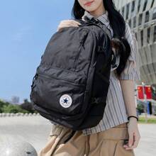 Converse Mochila unisex 2025 Nuevo modelo básico y sencillo para deporte, tiempo libre, viaje y uso diario, mochila escolar estudiantil 10021138-A01