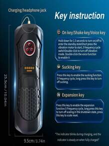 Automatic Male Masturbator, Sex Toys For Men, Adult Toys Penis Pump With 10 Thrusting & 10 Vibration & 15 Thrusting Speeds, Blowjob Toy With Magnetic 3D Sleeves & LCD Display, Pocket Pussy Stroker