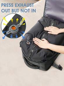 Vacuum Compression Backpack - Durable Nylon, For Men & Women Large-Capacity Travel Backpack Multifunctional Luggage Storage Backpack Lightweight & Water-Resistant - Perfect For Travel, Hiking, Camping & Outdoor Adventures Multi-Functional Compressed Vacuum Storage Backpack For College Students' Backpack - 彩色 - 查看 6