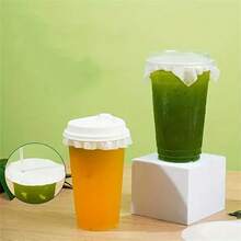 100 Miếng Lót Nắp Cốc Chống Rò Rỉ Màu Trắng - Tấm Giấy Tròn, Chống Thấm Nước Và Chống Tràn, Thích Hợp Cho Cốc Đựng Đồ Uống, Hoàn Hảo Cho Trà Sữa, Cà Phê, V.v. - Hoàn Hảo Cho Halloween, Giáng Sinh, Phục Sinh, Lễ Tạ Ơn, V.v. - trắng - Xem 6