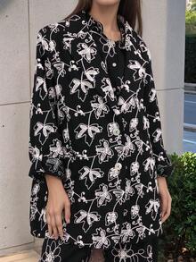 Blazer di lino ricamato - Casual boemo con bottoni, primavera/estate