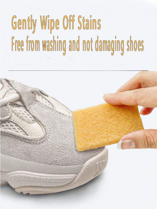 1 pieza Limpiador universal y - Usar cepillo de goma para zapatos y toalla para limpiar
