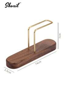 shoxil 1 pieza Soporte para filtros de café - Base de madera Recipiente para estante de café para bar/hogar/oficina, compatible con filtros #1/#2/#4/V60