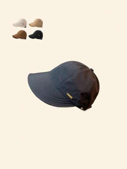 Boné de beisebol de secagem rápida unissex elegante de 1pc: cor sólida, perfeito para se divertir, ideal para uso diário na primavera e no verão