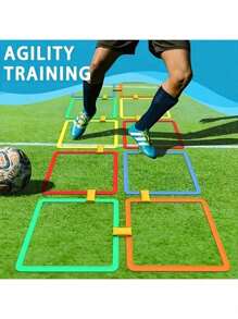 Indoor/Outdoor Fun Bounce Sensory Balance And Agility Training Set, Durable PP Plastic, Multi-Person Outdoor Entertainment, Quick Reaction Agility Improvement, Backyard Activity, Mixed Colors, Great For Halloween/Christmas Gifts (Random Colors)