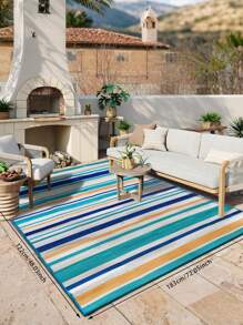 Tapete de plástico trançado para áreas externas, à prova d'água - Tapete para acampamento ao ar livre, caravana, tapete para varanda, deck, tapete para pátio, decoração de quintal, piqueniques, camping, jardim, volta às aulas
