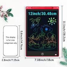 XZBB LCD-Schreibtafeln in verschiedenen Größen 8,5/10/12/16/20 Zoll, Kinderschultafel zum Zeichnen, Multifarbiges Großformat-Schreib- und Zeichenwerkzeug, kreatives Talent, Denkaufgaben für Kinder ab 3 Jahren, One-Touch Bildschirm löschen/sperren, Reise/Geburtstags/Einschulung/Weihnachtsgeschenk, zufälliger Rahmen im Blindpack