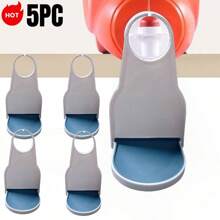 Portavasos para detergente de lavandería, atrapagoteras de detergente (bandeja antigoteo mejorada), sin talla grande desorden ni fugas, agarre estilo AJUSTE UNIVERSAL: nuestro atrapagoteras de lavandería se adapta a todo tipo de envases de detergente y suavizante con un botón de dispensación redondo RESISTENTE