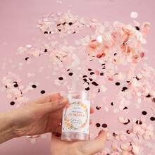 1 pieza Lanzador de confeti mini con empuje y pulsador de PVC con lentejuelas, adecuado para bodas, graduaciones, fiestas de cumpleaños - Multicolor - Ver 4