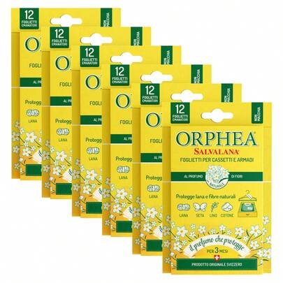 Orphea Salvalana, Drawer And Wardrobe Notes, Protects Wool And Clothes All Season, Works For 12 Weeks, 12 Emanating Notes