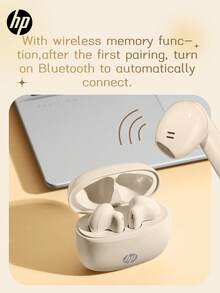 HP 5.4 In-Ear Wireless Earbuds, Free Beautiful 3D Stickers, 30 Hours Of Battery Life, IPX4 Waterproof, Compatible With Apple And Other Devices, Cute Gift, USB To Type-C