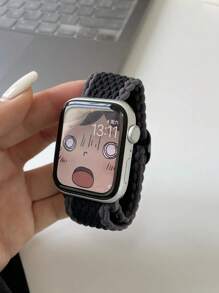 1 pièce Bracelet de montre en nylon tressé compatible avec Apple Watch Ultra 2 49mm 44mm 45mm 41mm 40mm 38mm, bracelet sport unicolore pour hommes pour Apple Watch Series 10 9 6 5 SE 7 8 4 3, bande de montre respirante pour femmes, accessoires de montre connectée, cadeaux pour la fête des mères, la fête des pères, la famille, les amis