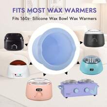 WAXKISS Wax Warmer Thickening Heat-Resistant Silicone Bowls Hair Removal Wax Replacement Pot Bowls Hair Removal Reusable Waxing Pot Bowl, Hair Products And Accessories For Barber Salon Beauty Travel Essentials