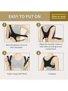1pc Invisible Body Posture Corrector Brace For Heavy Clothes In Autumn And Winter, Posture Corrector For Men, Adults And Kids, Sports And Outdoor Accessories, Training Aid To Correct And Prevent Curvature. Christmas Exercise Waist Belt Suitable For Workout Home Sports And Walk