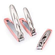 1pc Hollow Stainless Steel Nail Clipper With Anti-Splash Function And Nail Debris Collection Design, Available In 3 Sizes And Colors, Home Manicure Tool