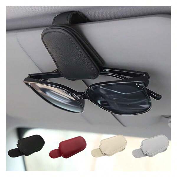 1pc Multi-Color Car Glasses Clip, Magnetic Sunglasses Holder, Multifunctional Glasses Box Storage Clip
