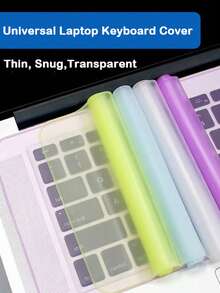 1 PIEZA Cubierta de teclado de silicona para portátil - Protector de teclado universal a prueba de polvo con diseño de dibujos animados, de vuelta a la escuela