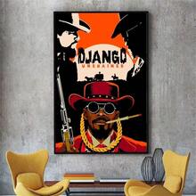 1 pièce /3 pièces Affiches d'art mural en option Cadre Pop Films classiques Django Unchained Papier peint Affiches vintage Œuvre murale, Convient pour les murs résidentiels et de dortoir, les salons et les bars, les salles à manger ou les salles de bains, la décoration de la chambre, sans cadres Haute qualité, Art sur canevas sans cadre/encadré pour intérieur/extérieur
