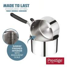 Prestige Made To Last Saucepan With Double Sided Straining Lids - 20 Cm / 2.8 L - 1 - View 5