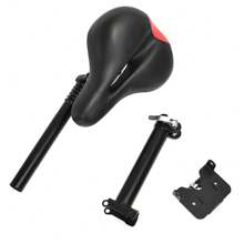 Asiento plegable con amortiguación ajustable para patinete eléctrico de 10 pulgadas, cojín suave apto para KUGOO M4/M4 Pro sin necesidad de taladrar