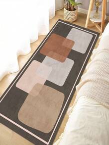 Minimalist & Fashionable Indoor Decoration Carpet, Short Pile Velvet Material Indoor Rug For Living Room, Sofa, Bedroom, Bedside Anti-Slip Mat, Dining Room, Kitchen, Office Chair Pad, Entryway Mat, Outdoor Picnic Blanket, Baby Crawling Soft Carpet, Outdoor Camping Mat