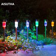 AISUTHA 10 Pcs Outdoor Solar Lights, Made Of Durable And Rust Proof Stainless Steel Material, Easy To Install Without Wiring, Suitable For Lighting Decoration In Terraces, Lawns, Paths, And Gardens