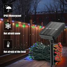 20-300 LED Solar Powered Outdoor Lights, IP65 Waterproof, 8 Flashing Modes, Suitable For Home, Garden, Patio, Camping Decor