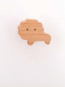 1pc Creative Cartoon Animal Shaped Wooden Cabinet Door/Drawer Pull Handle, Suitable For Various Cabinets, Wardrobes, Nightstands, Decorative Cabinets, Drawers, Cute Design Adds Fun To Cozy Rooms Baby Shower Family Decorations Gifts