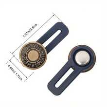 6/15/24 件（随机混合）腰带延长带，带金属纽扣，可调节腰部拉伸，适合裤子，理想的礼物选择 - 彩色 - 查看 9