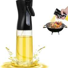 1 件塑料食用油喷雾器，油雾瓶，橄榄油喷雾瓶带盖，适用于厨房、煎炸、沙拉、烧烤