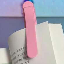 1PC Semn de carte de citire | Urmărire automată a paginii | Clip de marcaj inovator din silicon moale, portabil și elegant, minimalist, multifuncțional | Perfect pentru toate cărțile, cărțile de lucru, atlasele | Cadou ideal pentru colegii de clasă și cadou motivațional de învățare pentru copii.