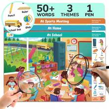 Libros de actividad de busca y encuentra para niños y niños pequeños, libro de actividades de aprendizaje preescolar reutilizable con 1 marcador de borrado en seco y 18 temas, juguetes educativos, juego de viaje para viajes en coche o avión que fomentan el desarrollo cerebral, el ejercicio y la concentración de los niños pequeños - Multicolor - Ver 16