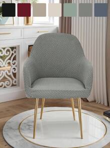 Pokrowiec na fotel obrotowy, krzesło do jadalni, krzesło biurowe, elastyczny pokrowiec na krzesło biurowe ze średnim oparciem, pokrowiec na fotel wypoczynkowy z podłokietnikami do salonu