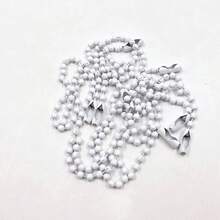 50 cái/lô 12cm Chuỗi hạt bi sắt nhiều màu phù hợp với móc chìa khóa Móc chìa khóa Búp bê Nhãn tay Thẻ kết nối Tự làm đồ trang sức - 50 chuỗi - Xem 22
