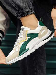 Men Sneakers - White and green - View 4
