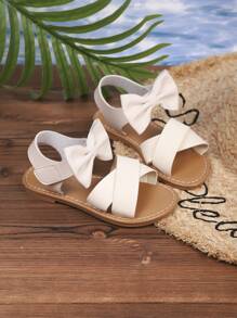 1 Par de Sandálias de Verão Novas para Meninas, Sapatos de Praia com Decoração de Borboleta Fofos de Bico Aberto, Adequados para Praia, Viagem, Fotografia, Escola, Uso Interno
