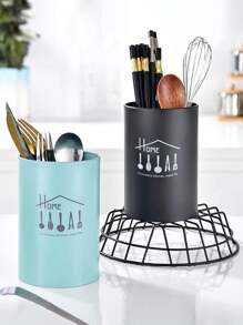 1 Peça Porta-Utensílios de Aço Inoxidável para Cozinha, Organizador de Ferramentas de Cozinha de Grande Capacidade para Colheres, Pauzinhos, Prateleira de Armazenamento de Cozinha, Escorredor de Talher, Utensílios de Cozinha, Decoração de Ambiente, Adequado para Cozinha, Restaurante, Festa, Acampamento, Ao Ar Livre, Reunião, Presente para Amigos, Presente para Família