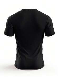 BE WHERE PEOPLE ARENT Bedrucktes Herren Rundhals Kurzarm-Shirt, lässig, bequem, leichtes Sommer Alltagsoberteil - Weiss - Übersicht 4