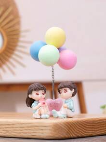2pcs Figure Design Decoration Craft Best Gifts Birthday Graduation - Multicolor - View 7