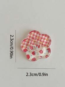 10/20 件可爱花朵树脂纽扣，DIY 工艺用品，用于服装、鞋子、包包、帽子的装饰纽扣