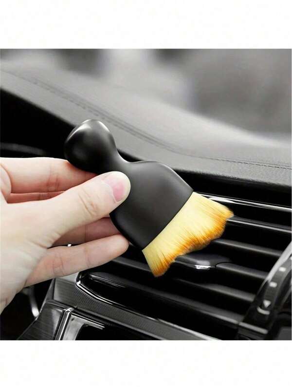 فرشاة تنظيف السيارة مناسبة لتفاصيل الداخلية للسيارة، فرشاة تنظيف وصيانة السيارة، فرشاة ناعمة لتنظيف فتحات مكيف الهواء، فرشاة تنظيف وعناية بالسيارة، فرشاة لتنظيف الغبار من داخل السيارة، مناسبة لفرشاة تفاصيل السيارة، تستخدم لتنظيف الألواح والفتحات والجلد