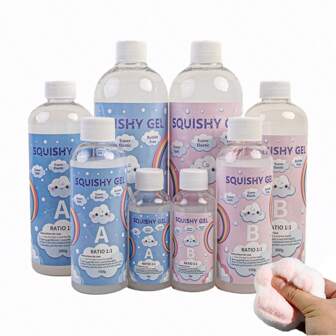 Vloeibare siliconen voor squishy gel - Superzacht siliconenrubber, snelle uitharding voor het gieten van kattenpoten, stressverlichtende hamstervorm, decompressiecadeau, doe-het-zelf knutselwerkje voor liefhebbers