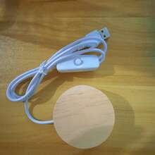 1pc 3D Carved Cat Crystal Ball Night Light With Wooden Base - USB Powered Warm Glow, Rose And Butterfly Design, Cute Animal Theme Desktop Decoration, Valentine's Day, Mother's Day, Christmas And Birthday Gift, Cat Lover Gift - Multicolor - View 8